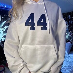 White 44 hoodie